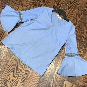 Absolutely Beautiful Peplum Sleeved Top